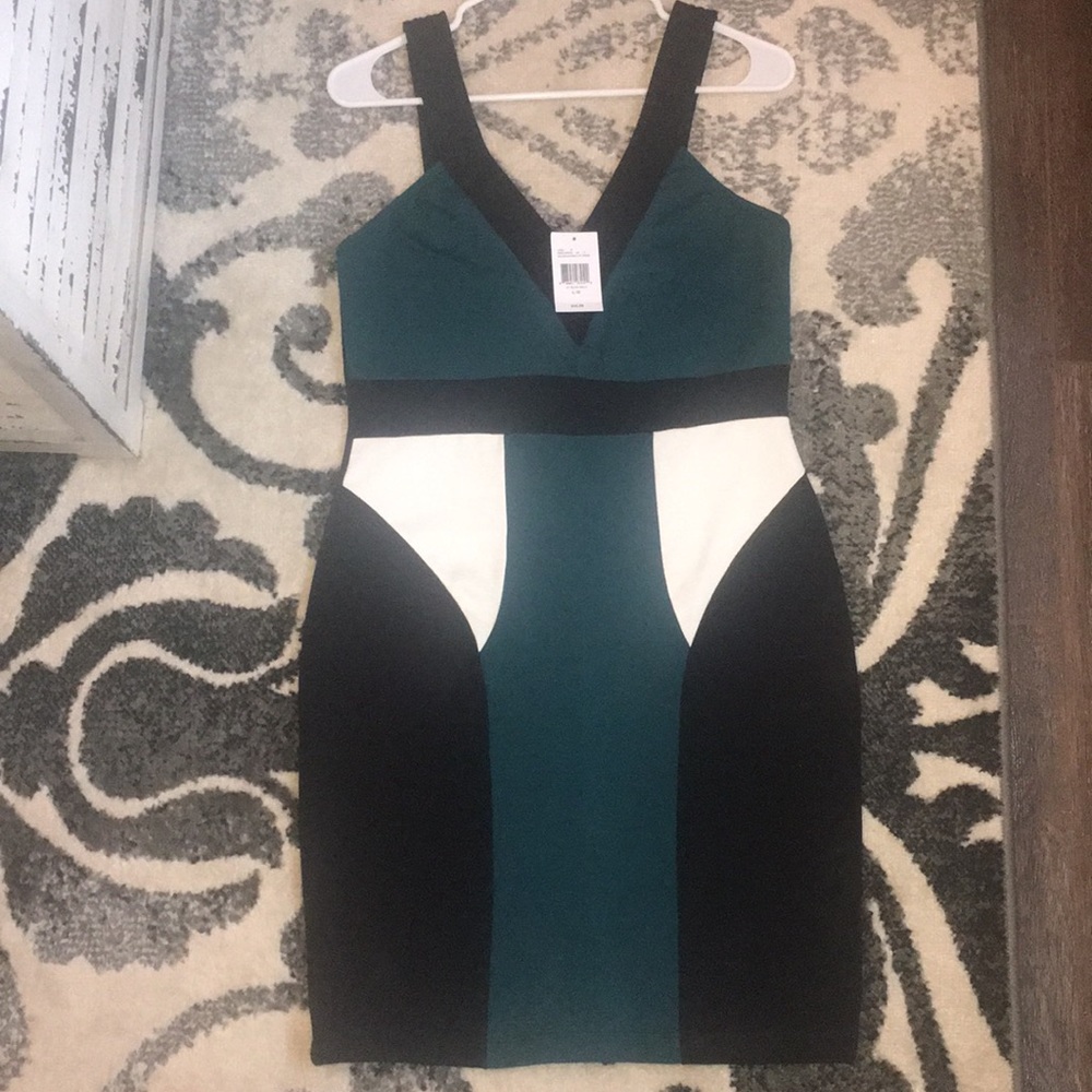 Brand New GUESS color block dress, size L